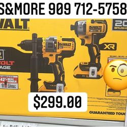 Dewalt Flex Hammer Drill And Impact With One Battery Charger 