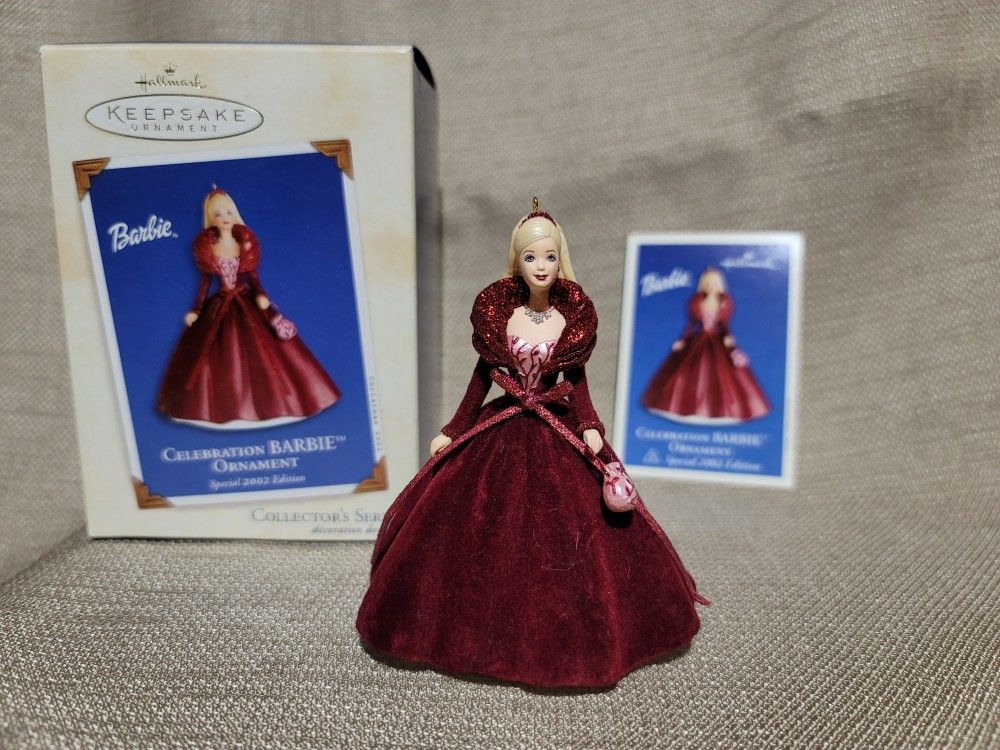 Hallmark Keepsake Ornament Celebration Barbie Special 2002 Edition
