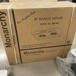 Monarch 30” Range Hood.  Brand New 