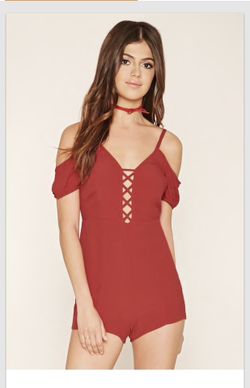 Forever 21 Red Romper and Jumpsuit