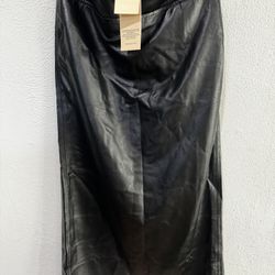 Aya Muse Elfi Skirt (Faux Leather Maxi) 