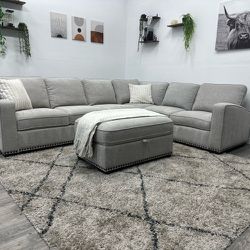 Grey Sectional Couch - Free Delivery