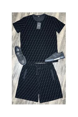 Fendi Set With Shoes, Shirt, And Shorts Brand New With Box And Dust Cover