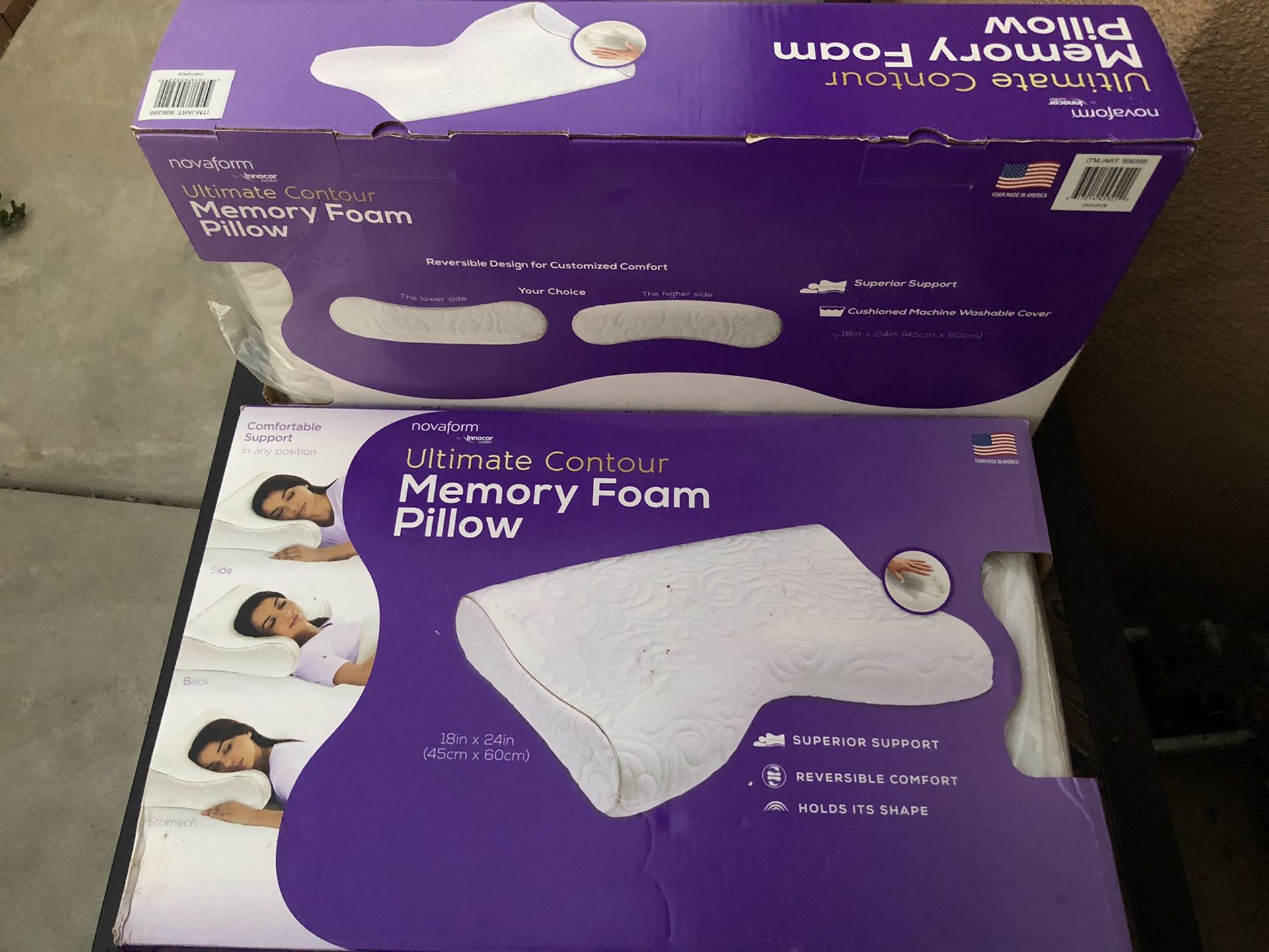 Memory foam pillows