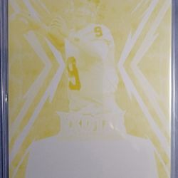 2023 JJ Mccarthy Leaf Printing Plate 1/1. *Metal/RARE*