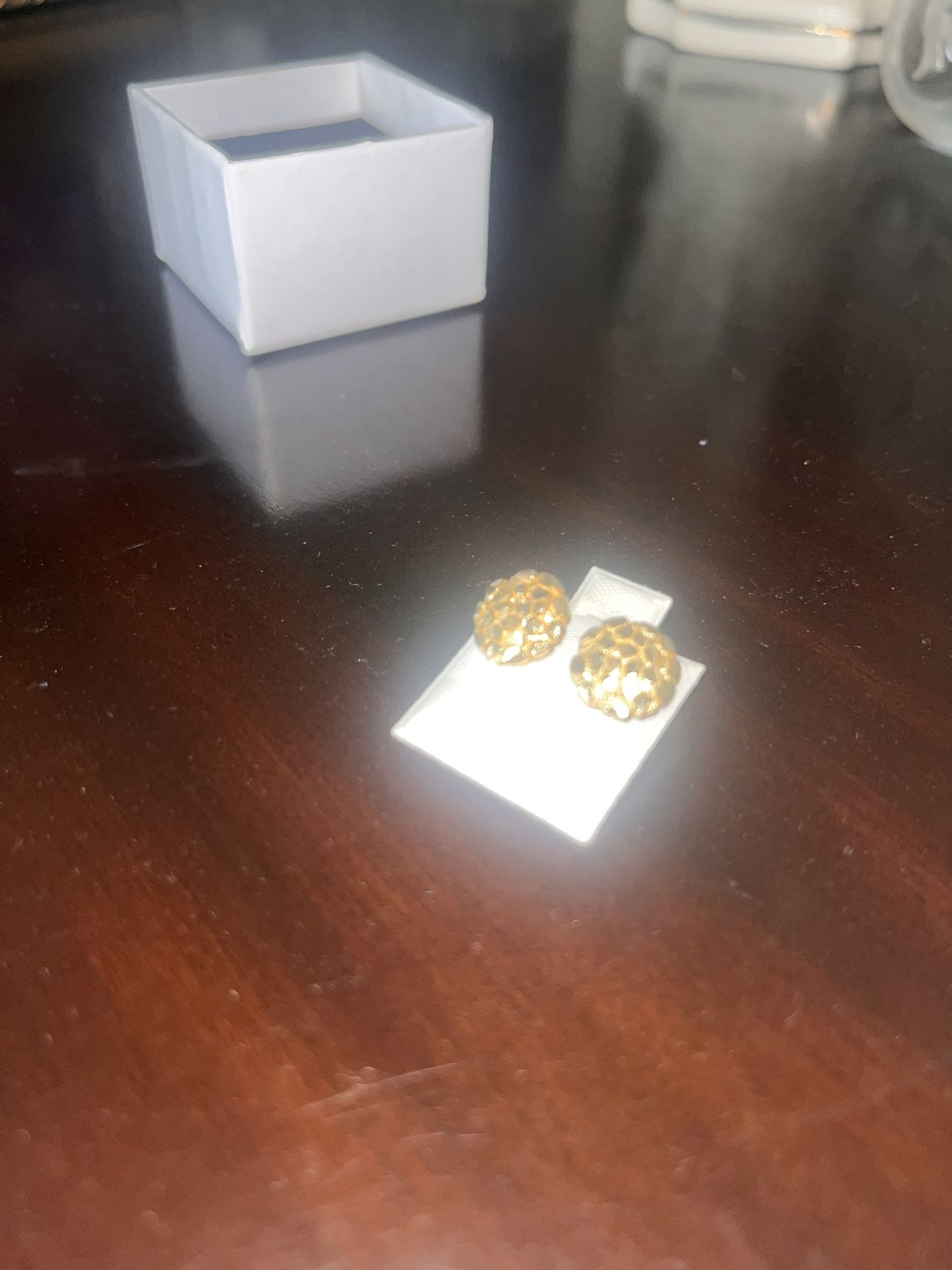 Gold Nugget Earrings