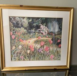 Framed Garden Floral Art Print