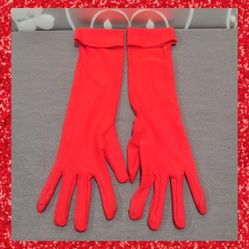 WOMENS RED FORMAL GLOVES