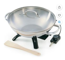 Open Box Presto Stainless Steel Electric Wok