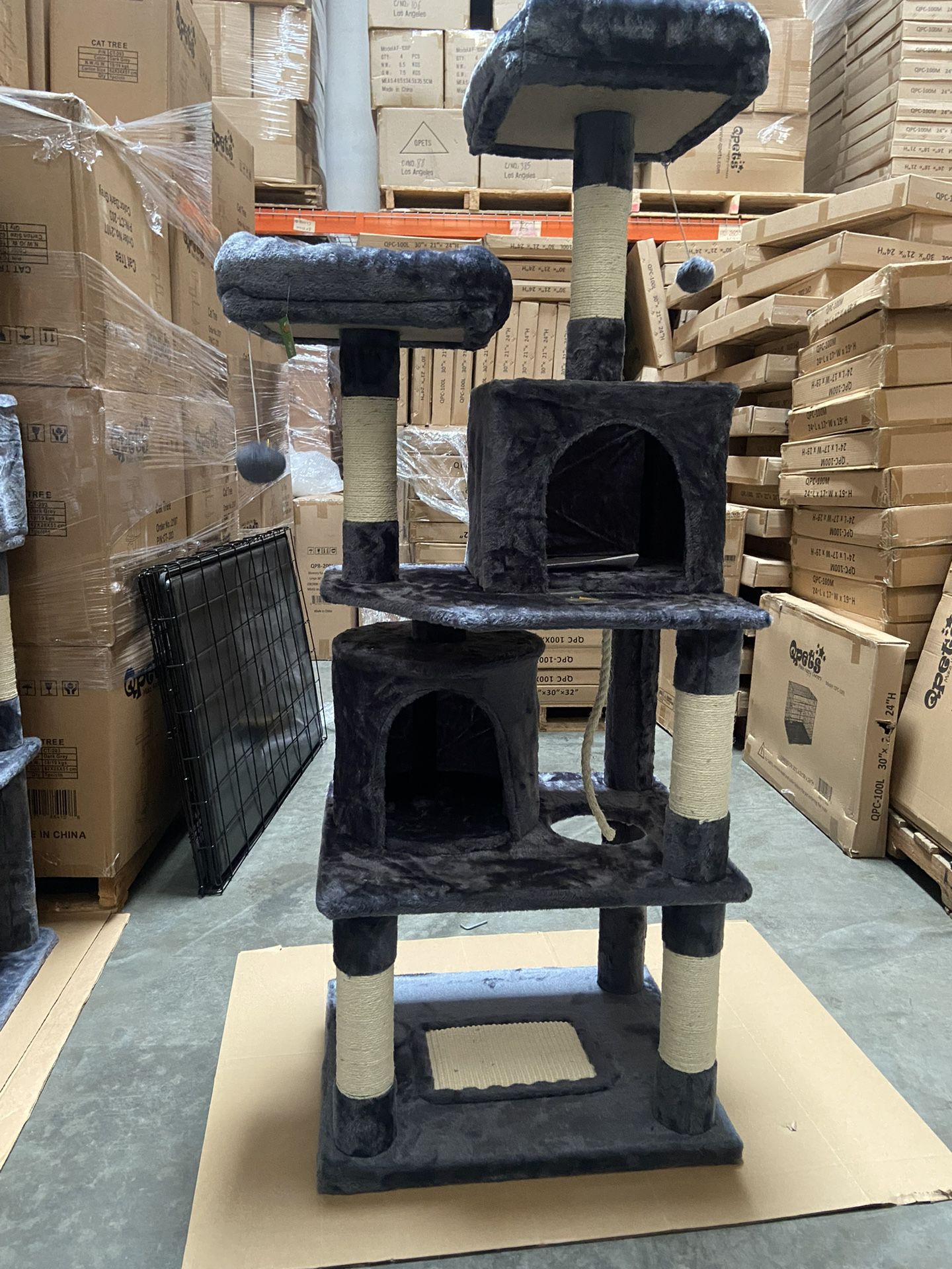 QPets 62” Cat Tree Tower For Big Cats CT-203