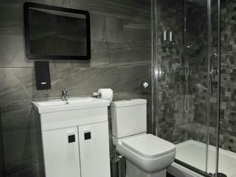 Frameless shower door with Hardware included