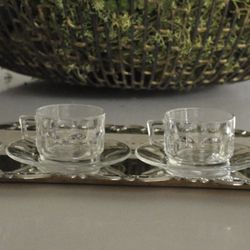 Very vintage Clear Espresso Set