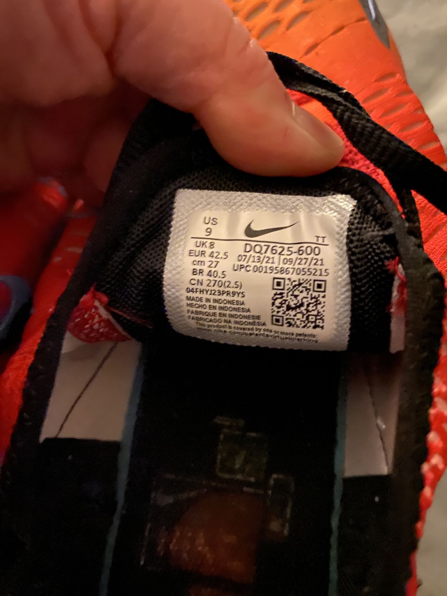 Nike Air Max 270’s Sunset Men’s Size 9