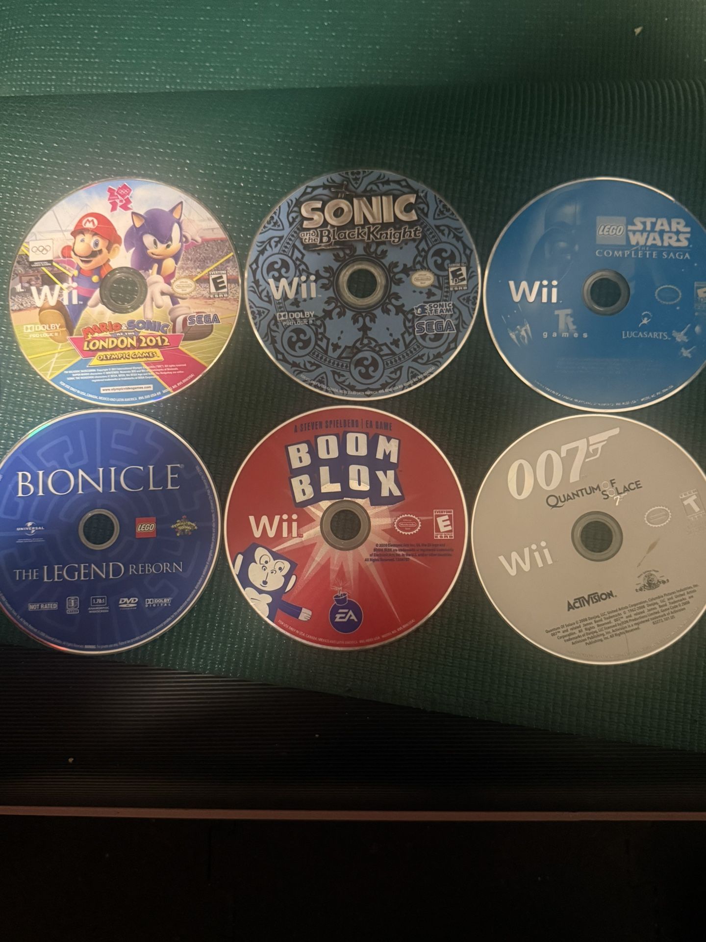 WII VIDEO GAMES NO CASES