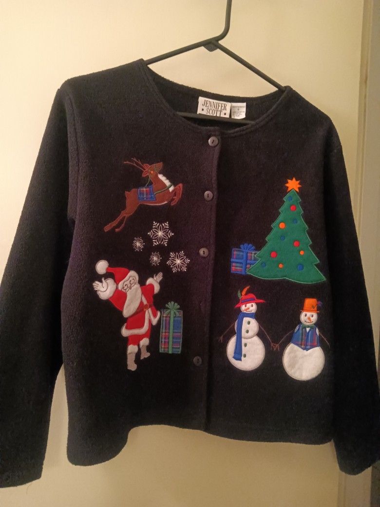 Vintage Jennifer Scott Not So Ugly Christmas Sweater Women's Size Small