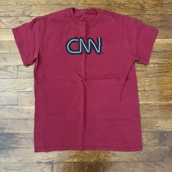 CNN Shirt Burgundy Men S Small News Network 