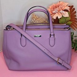 Kate Spade Big Bag Like New Purple Threading 