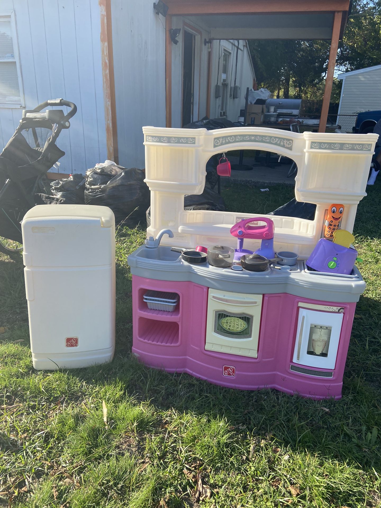 Step Two Kitchen Set With Refrigerator