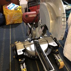 Chicago 12” Double Bevel Sliding Compound Miter Saw With Laser 