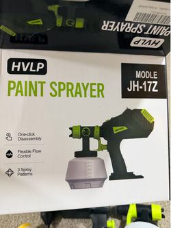 Cordless Paint Sprayer for Ryobi 18V Battery, Handheld HVLP Paint Gun with 3 Spray Patterns & 4 Nozzles, Ideal for DIY Projects, House Painting, Furni