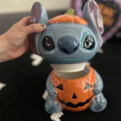 Pumpkin stitch jar