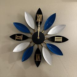 Large Vintage Boho Wall Clock