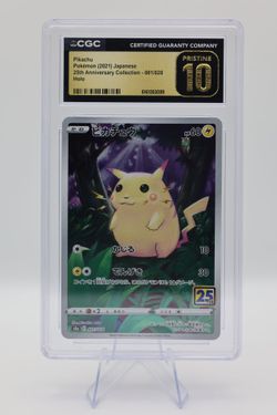 Pikachu Holo CGC Pristine 10 Japanese 25th Anniversary
