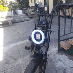Black Fat Tire Electric Bike