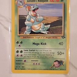 Pokemon Card - Giovanni's Nidoqueen Gym Challenge 23/132 Rare - NM!