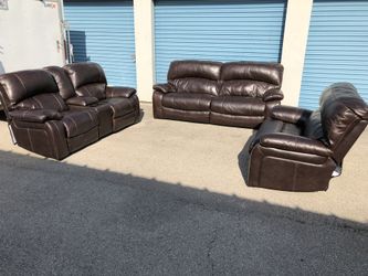 Power Reclining Leather Couches