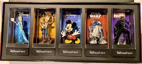 Disney D23 Expo 2019 Figpin Set LE 250