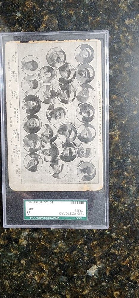 1910 CUBS POST CARD