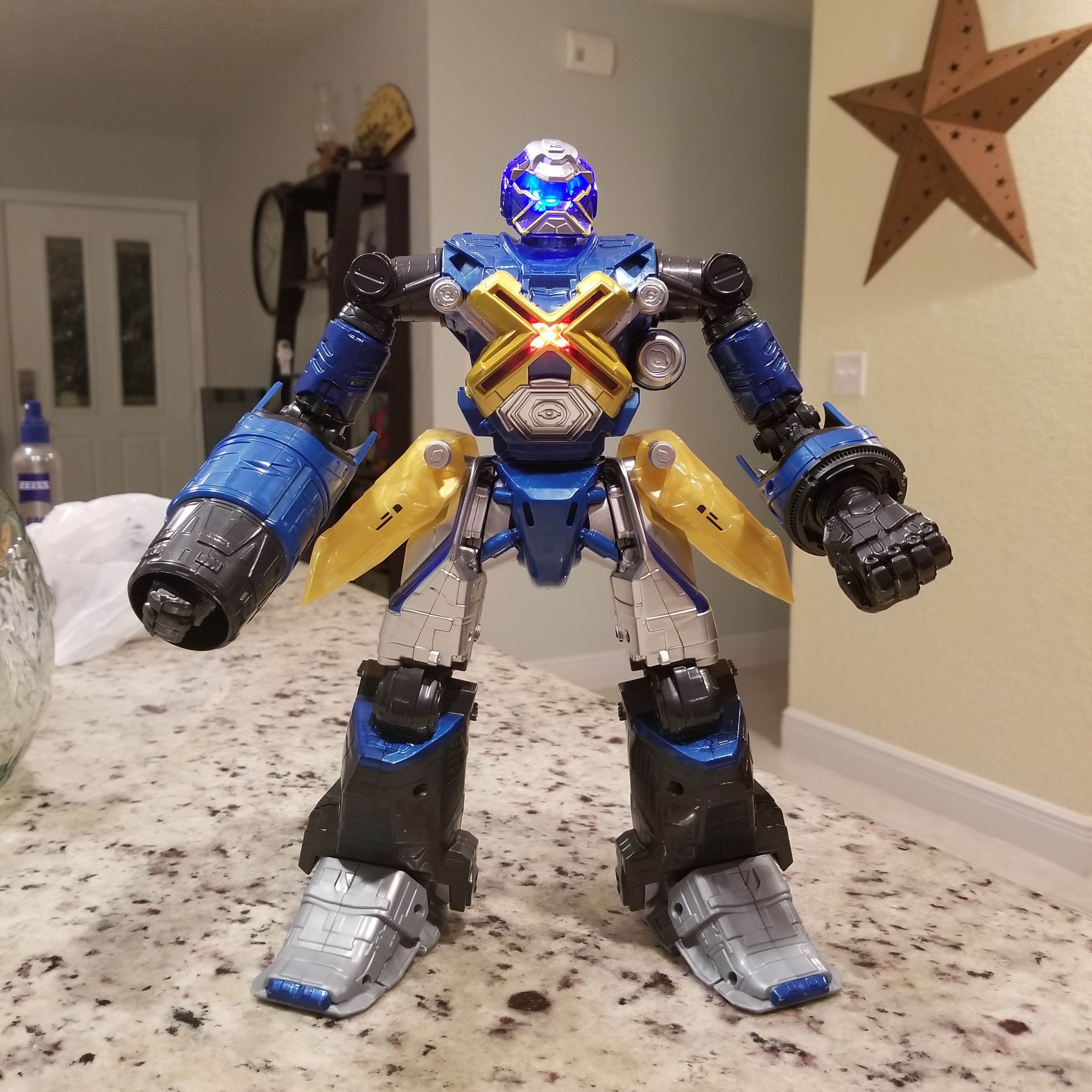 Disney Bandai RC Technopathy Mech- X4 Action Figure. 12" Tall.