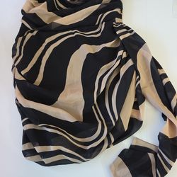 Pretty Little Thing Draped Chiffon Bandeau Body Con Dress