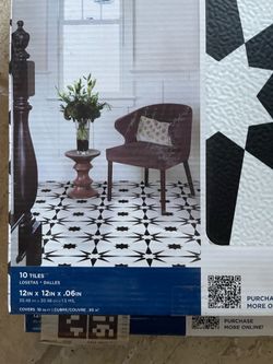 Peel & Stick Vinyl Floor Tiles 3 Packs of 10