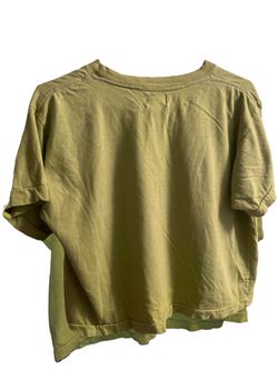 Plain Green Crop Shirt 