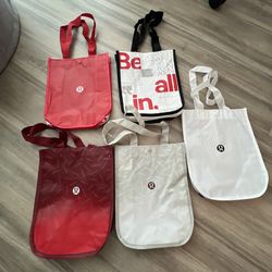 Lululemon Small Shopping Bags Lot Of 5