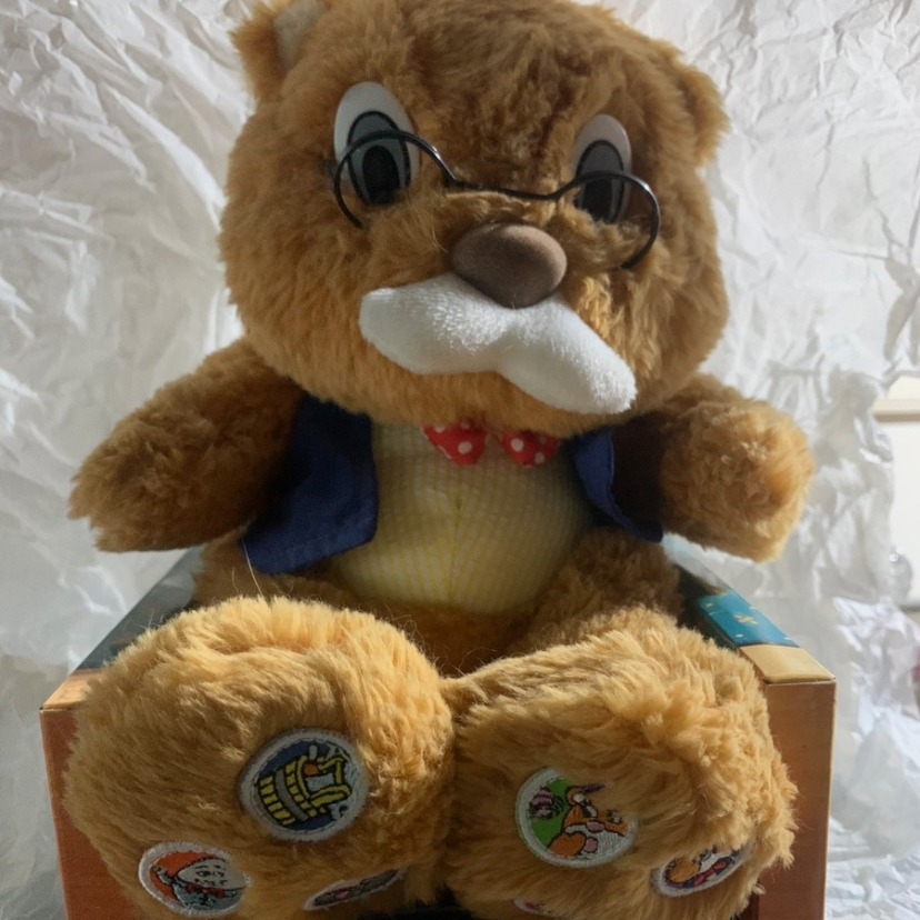 1990’s Read To Me Again Grandpa Teddy" talking plush bear.