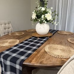 Beautiful Rustic Table Solid Heavy Wood Hand Stained By Ethan Allen (Originally $4,000)