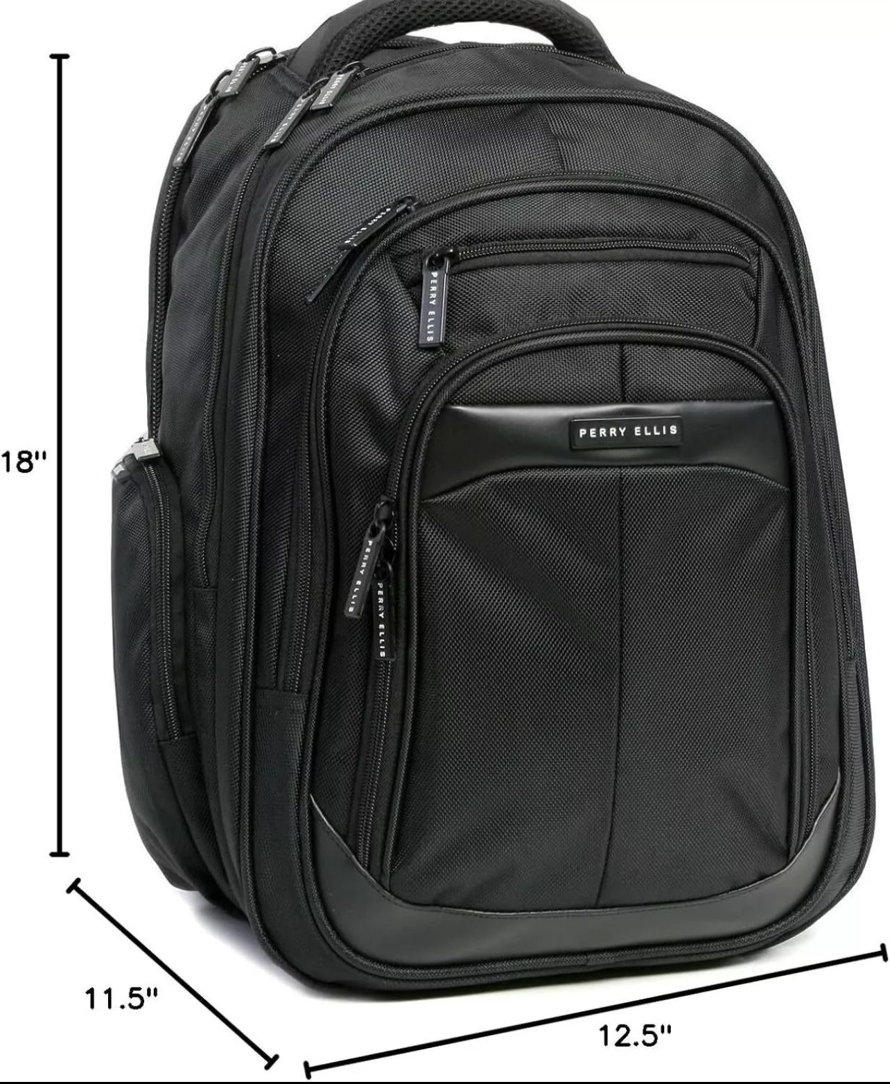 black perry ellis m150 business laptop backpack Men's Fits Under 15Inch Laptop and Notebook, Black,One Size : Electronics NEW Perry Ellis Portfolio Black