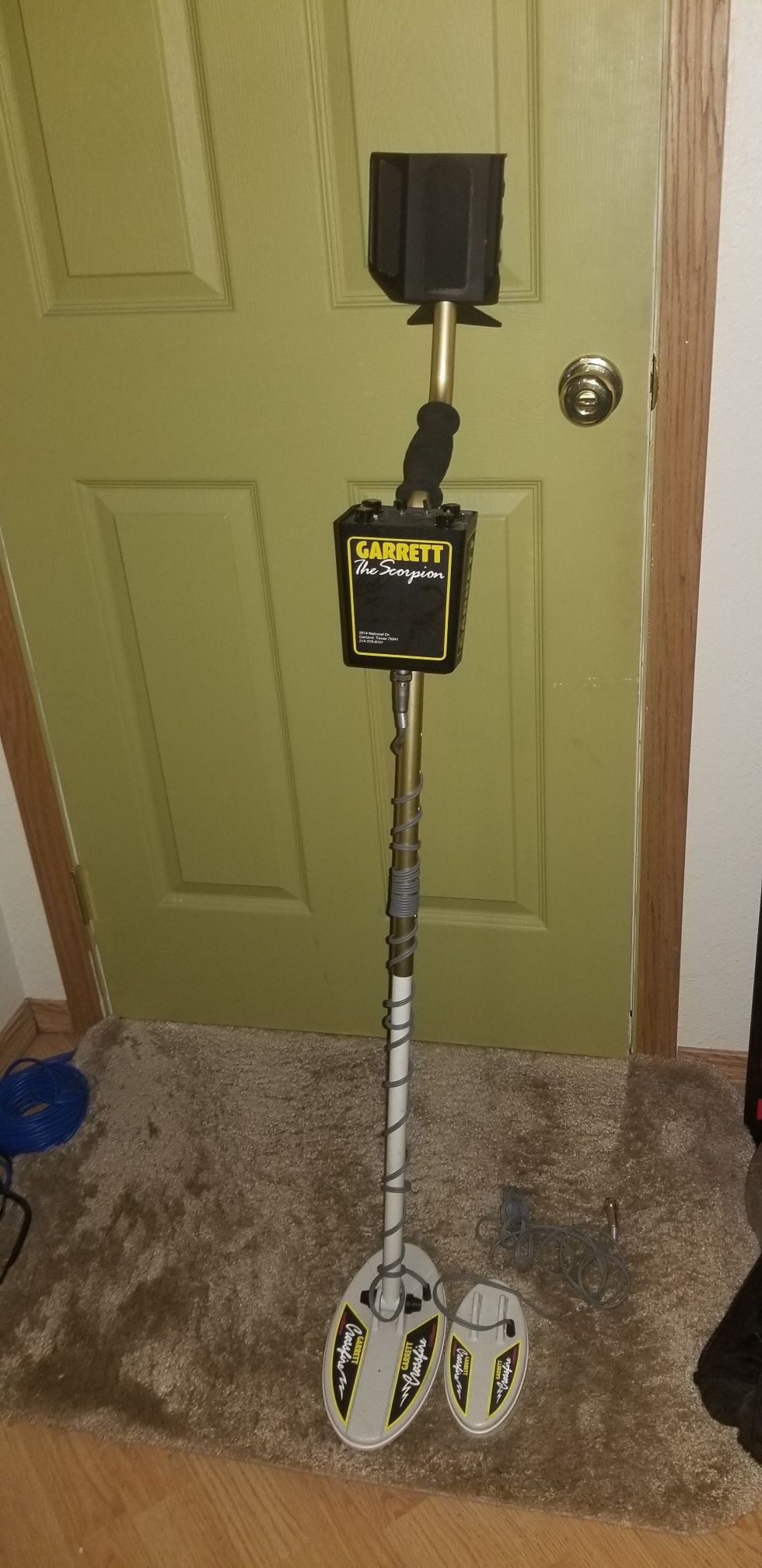 Garrett Scorpion Gold Stinger Metal Detector w/ extra smaller coil for