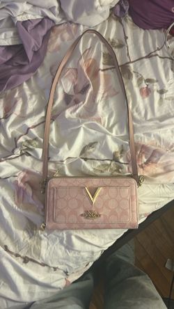 Pink coach shoulder bag