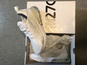 Nike Air Max 270 size 12 (2 pairs, solid white and solid black. Black pair has SOLD)