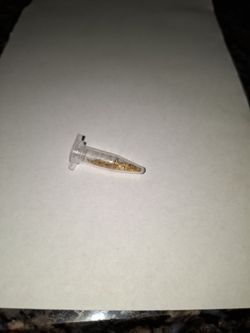 Natural Gold Flakes in Micro Vial