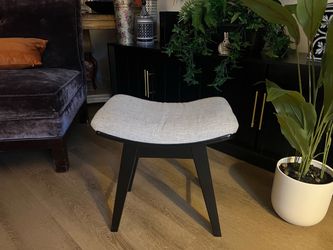 Espresso vanity stool
