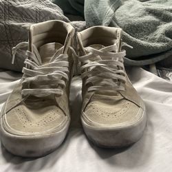 White High Top Vans Size 12
