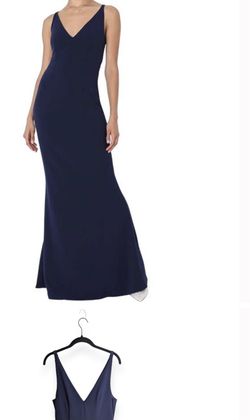 Lulu’s Dress Navy Blue V Neck Size M Elegant Look For A Party