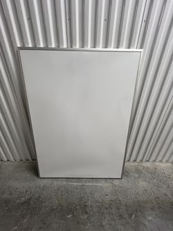 Large Dry Erase Board, White/Silver Marker Board
