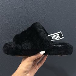 Black Ugg Slides 