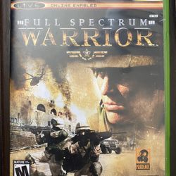 Full Spectrum Warrior (Microsoft Xbox, 2004, Manual Included)